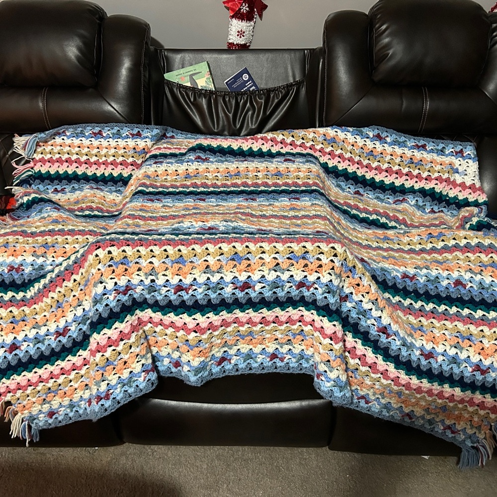 Colorful Crochet Blanket